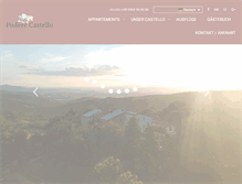 Tablet Screenshot of poderecastello.com